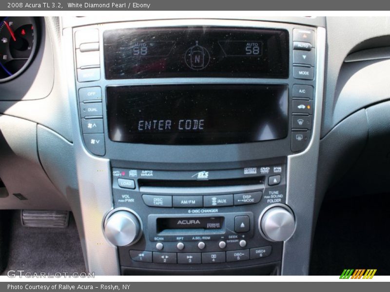 White Diamond Pearl / Ebony 2008 Acura TL 3.2
