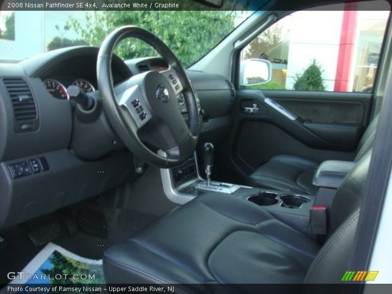 Avalanche White / Graphite 2008 Nissan Pathfinder SE 4x4