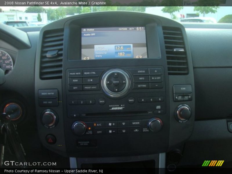 Avalanche White / Graphite 2008 Nissan Pathfinder SE 4x4