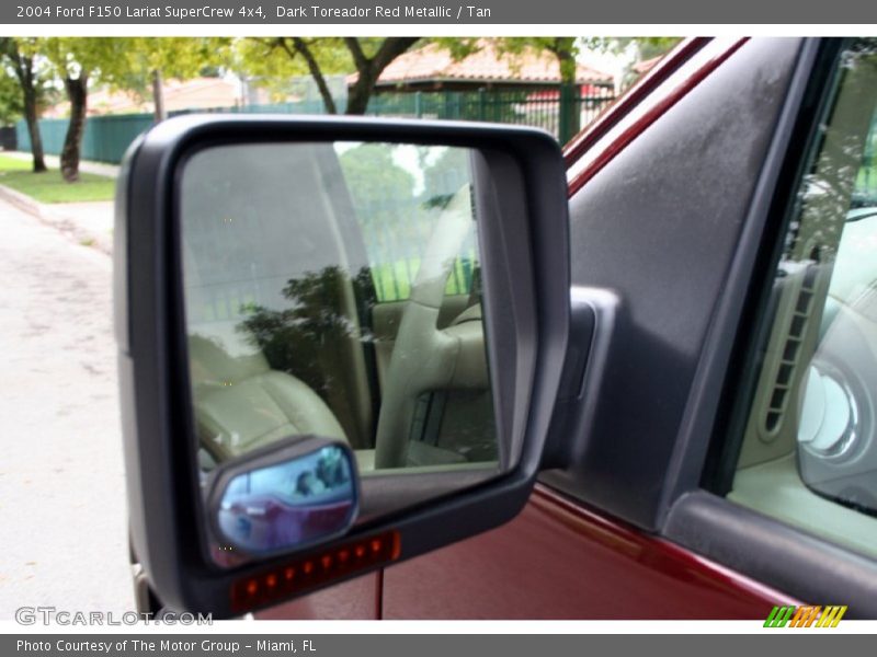 Dark Toreador Red Metallic / Tan 2004 Ford F150 Lariat SuperCrew 4x4
