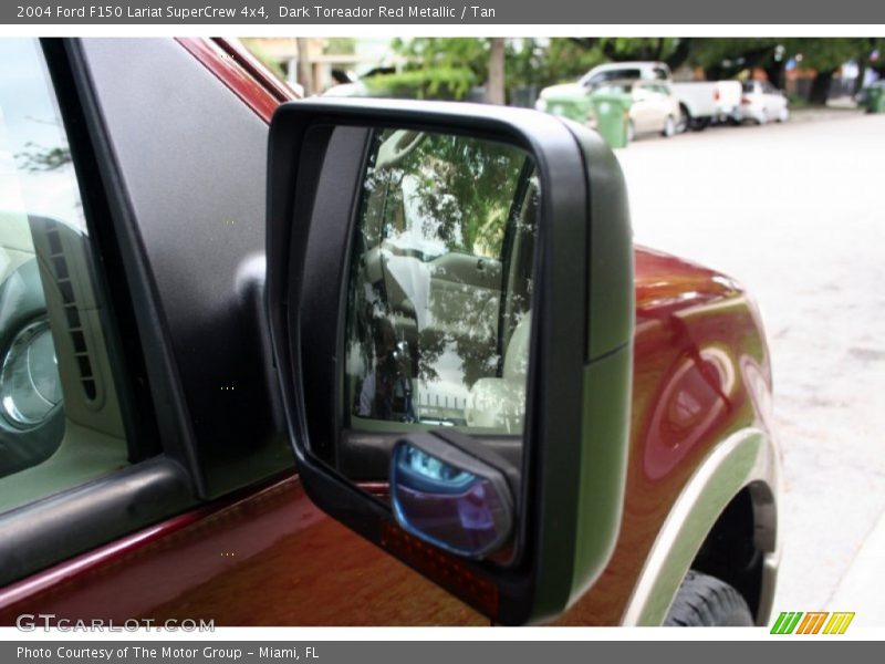 Dark Toreador Red Metallic / Tan 2004 Ford F150 Lariat SuperCrew 4x4