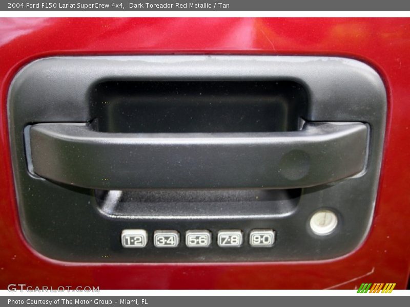 Dark Toreador Red Metallic / Tan 2004 Ford F150 Lariat SuperCrew 4x4