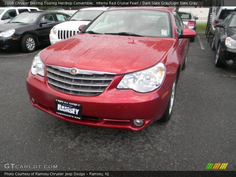 Inferno Red Crystal Pearl / Dark Slate Gray/Light Slate Gray 2008 Chrysler Sebring Touring Hardtop Convertible