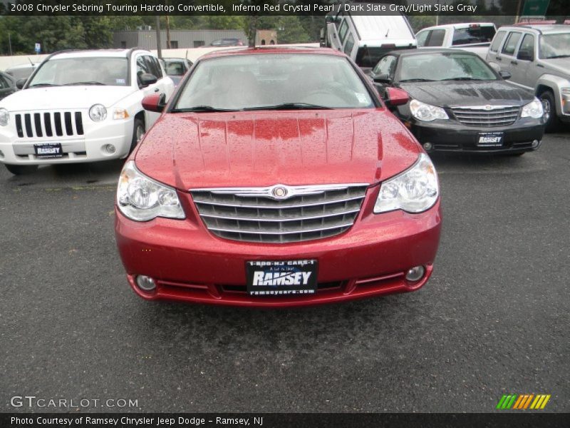 Inferno Red Crystal Pearl / Dark Slate Gray/Light Slate Gray 2008 Chrysler Sebring Touring Hardtop Convertible