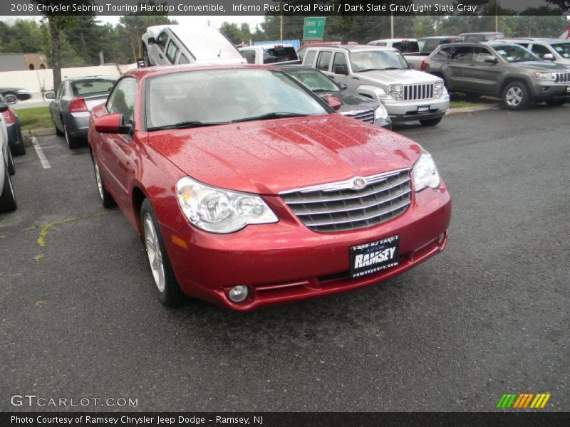 Inferno Red Crystal Pearl / Dark Slate Gray/Light Slate Gray 2008 Chrysler Sebring Touring Hardtop Convertible