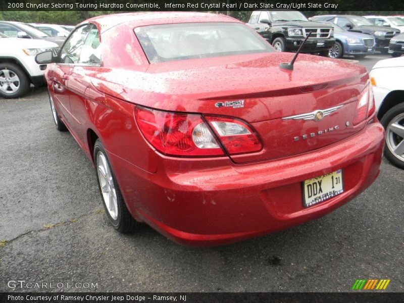 Inferno Red Crystal Pearl / Dark Slate Gray/Light Slate Gray 2008 Chrysler Sebring Touring Hardtop Convertible