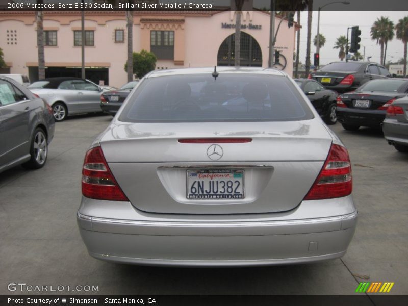 Brilliant Silver Metallic / Charcoal 2006 Mercedes-Benz E 350 Sedan
