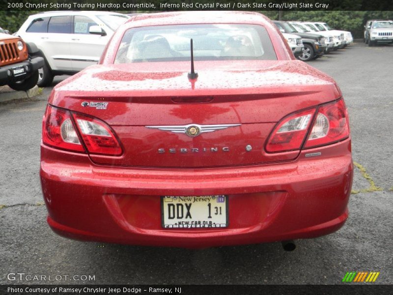 Inferno Red Crystal Pearl / Dark Slate Gray/Light Slate Gray 2008 Chrysler Sebring Touring Hardtop Convertible