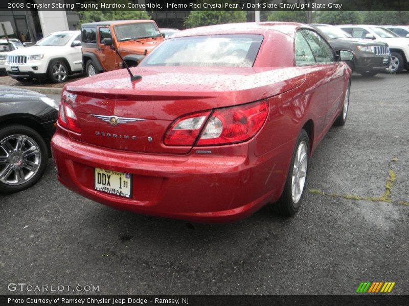 Inferno Red Crystal Pearl / Dark Slate Gray/Light Slate Gray 2008 Chrysler Sebring Touring Hardtop Convertible