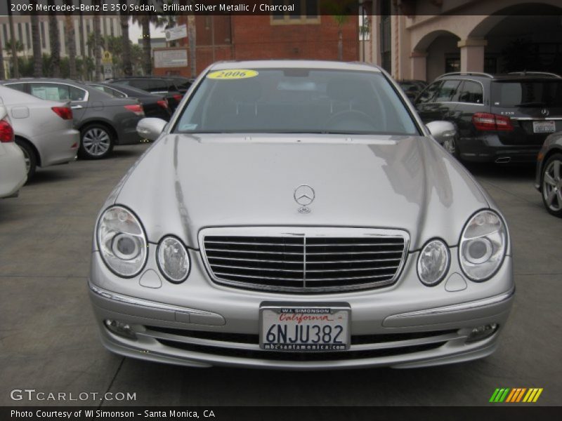 Brilliant Silver Metallic / Charcoal 2006 Mercedes-Benz E 350 Sedan