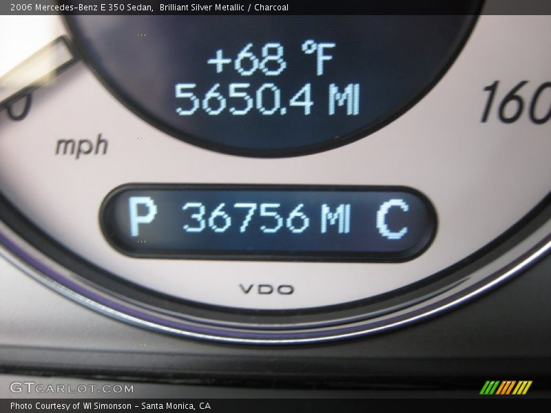 Brilliant Silver Metallic / Charcoal 2006 Mercedes-Benz E 350 Sedan