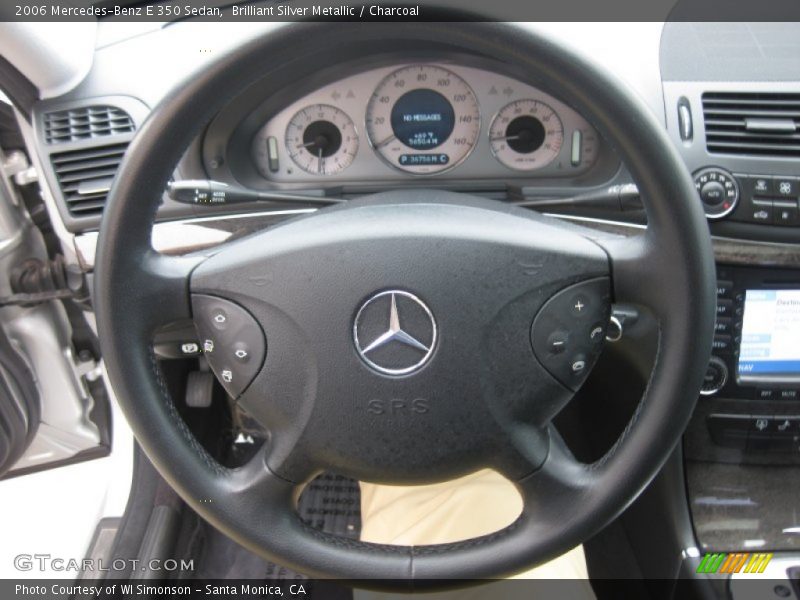 Brilliant Silver Metallic / Charcoal 2006 Mercedes-Benz E 350 Sedan