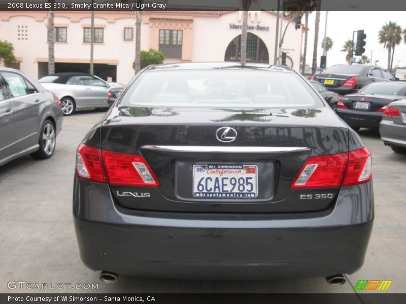 Smoky Granite Mica / Light Gray 2008 Lexus ES 350