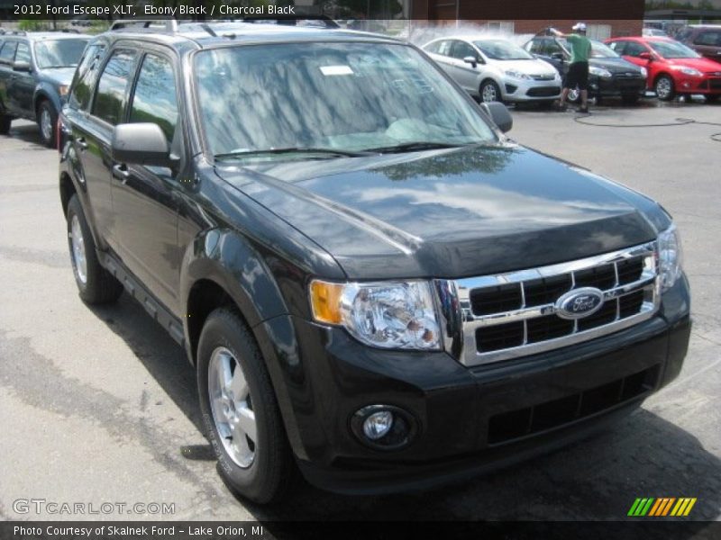 Ebony Black / Charcoal Black 2012 Ford Escape XLT