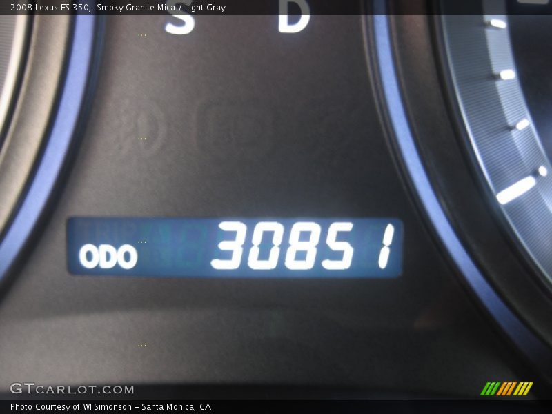 Smoky Granite Mica / Light Gray 2008 Lexus ES 350