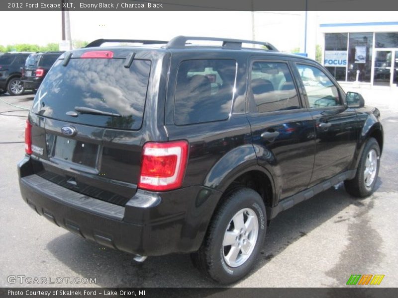 Ebony Black / Charcoal Black 2012 Ford Escape XLT