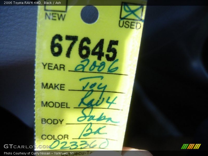 Black / Ash 2006 Toyota RAV4 4WD