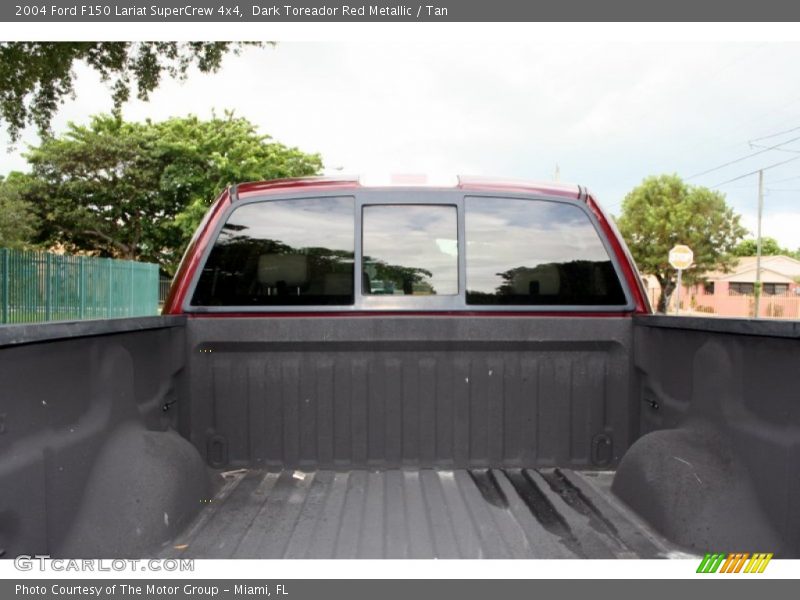 Dark Toreador Red Metallic / Tan 2004 Ford F150 Lariat SuperCrew 4x4