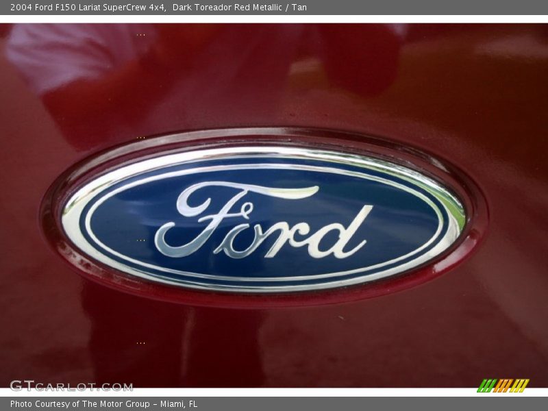 Dark Toreador Red Metallic / Tan 2004 Ford F150 Lariat SuperCrew 4x4