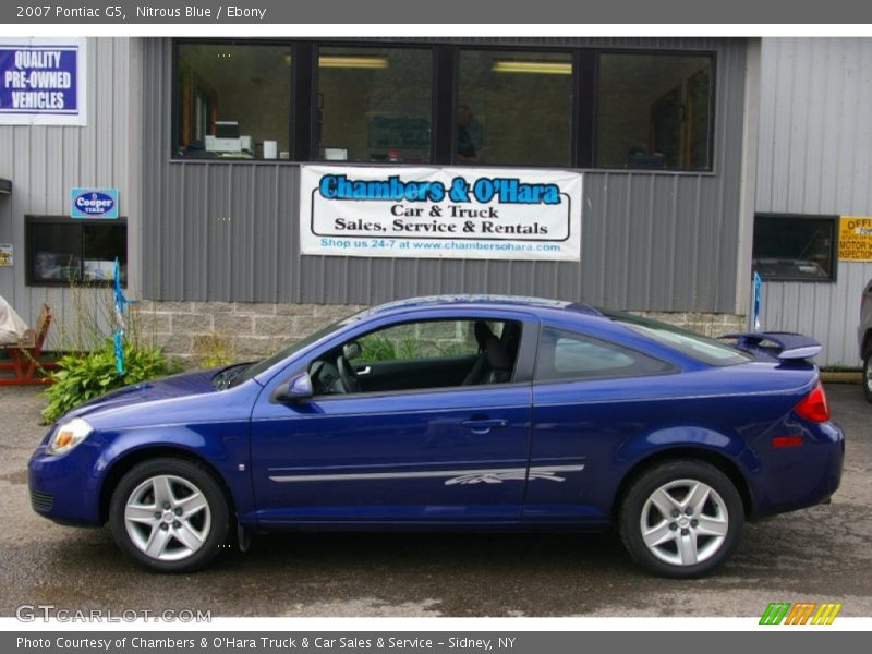 Nitrous Blue / Ebony 2007 Pontiac G5