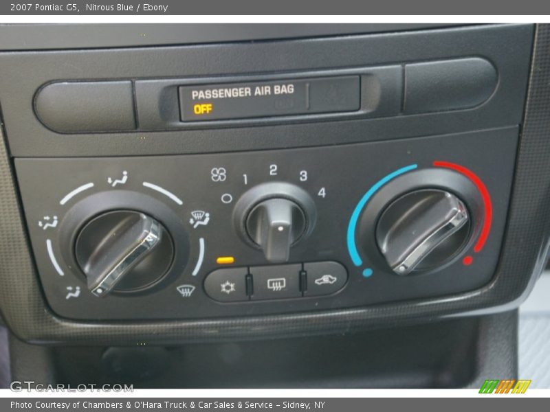 Nitrous Blue / Ebony 2007 Pontiac G5