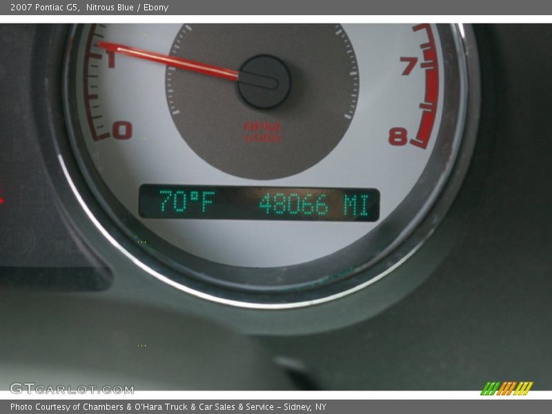 Nitrous Blue / Ebony 2007 Pontiac G5