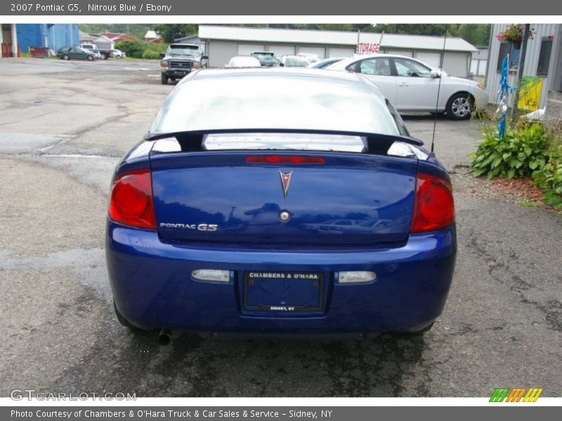 Nitrous Blue / Ebony 2007 Pontiac G5