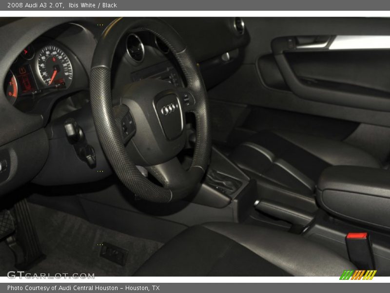 Ibis White / Black 2008 Audi A3 2.0T