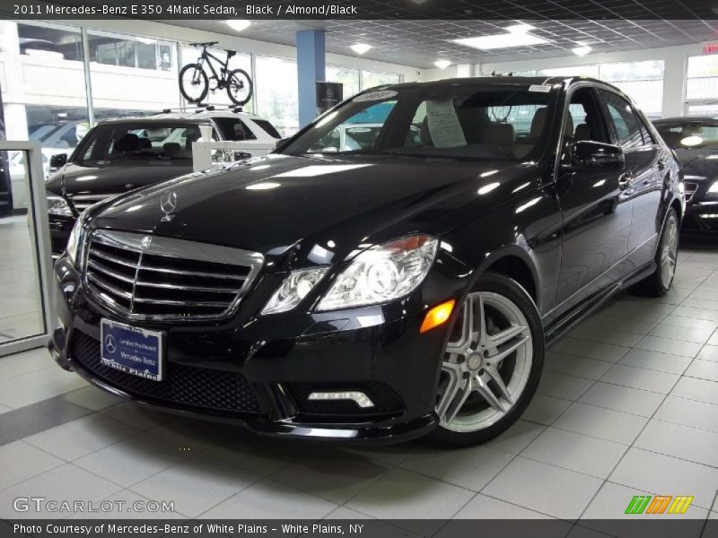 Black / Almond/Black 2011 Mercedes-Benz E 350 4Matic Sedan