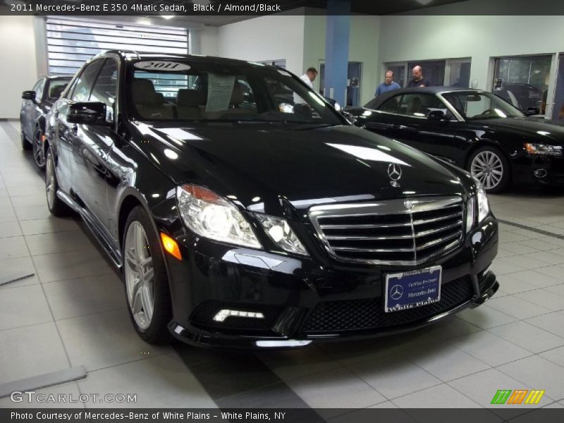 Black / Almond/Black 2011 Mercedes-Benz E 350 4Matic Sedan