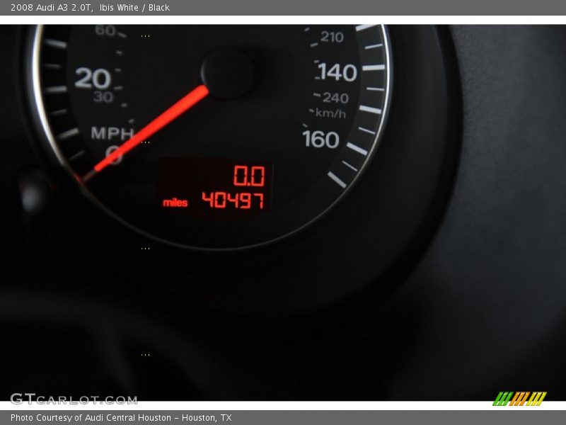 Ibis White / Black 2008 Audi A3 2.0T