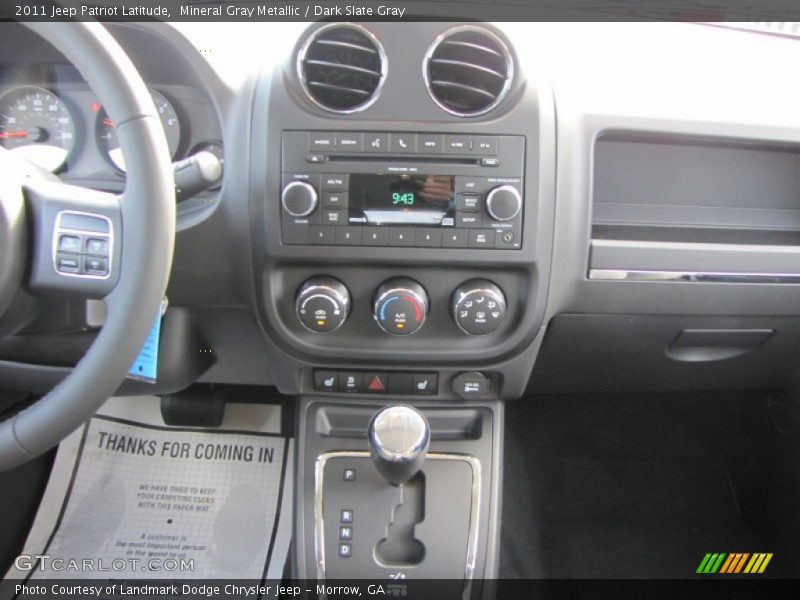Mineral Gray Metallic / Dark Slate Gray 2011 Jeep Patriot Latitude