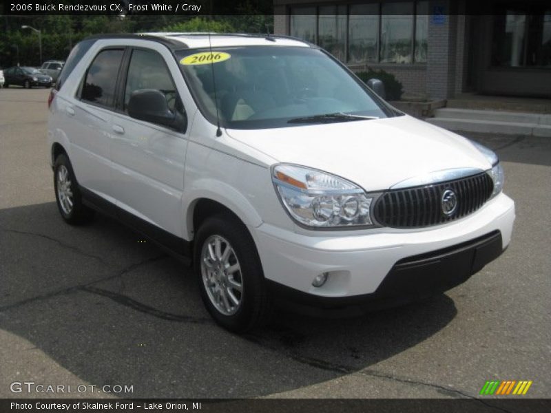 Frost White / Gray 2006 Buick Rendezvous CX