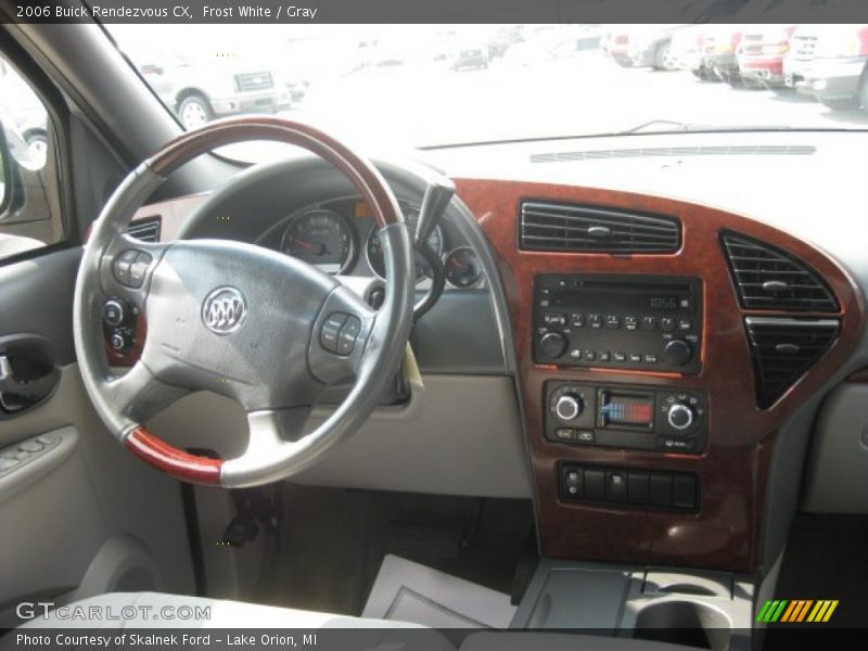 Frost White / Gray 2006 Buick Rendezvous CX