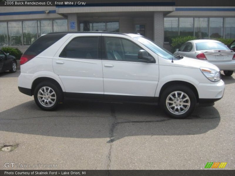 Frost White / Gray 2006 Buick Rendezvous CX