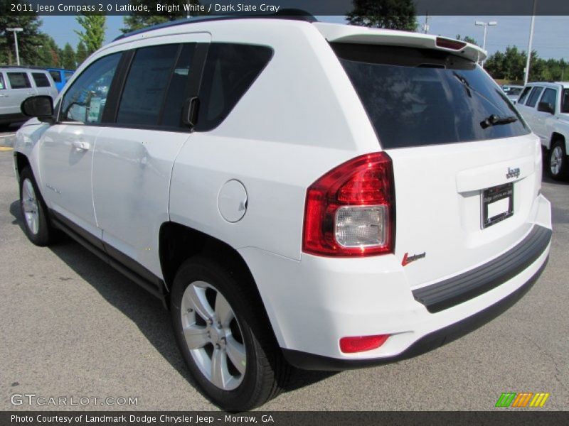 Bright White / Dark Slate Gray 2011 Jeep Compass 2.0 Latitude
