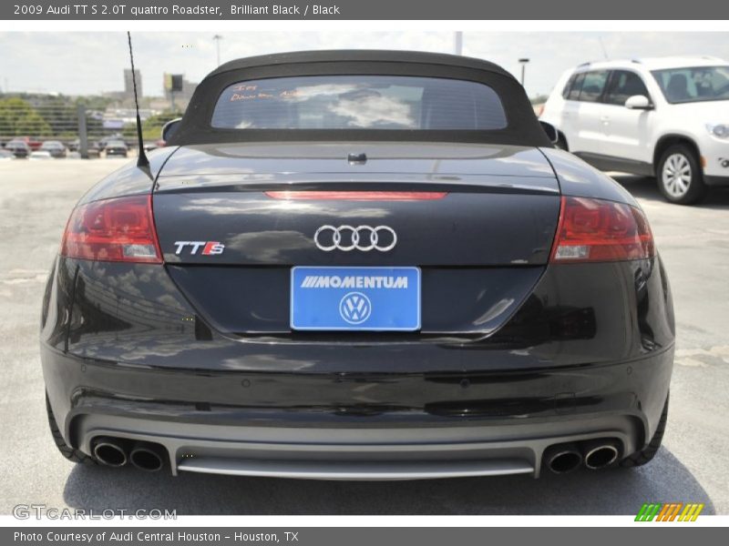 Brilliant Black / Black 2009 Audi TT S 2.0T quattro Roadster