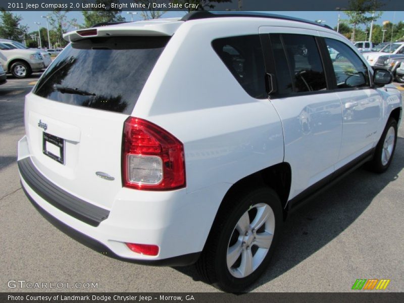 Bright White / Dark Slate Gray 2011 Jeep Compass 2.0 Latitude