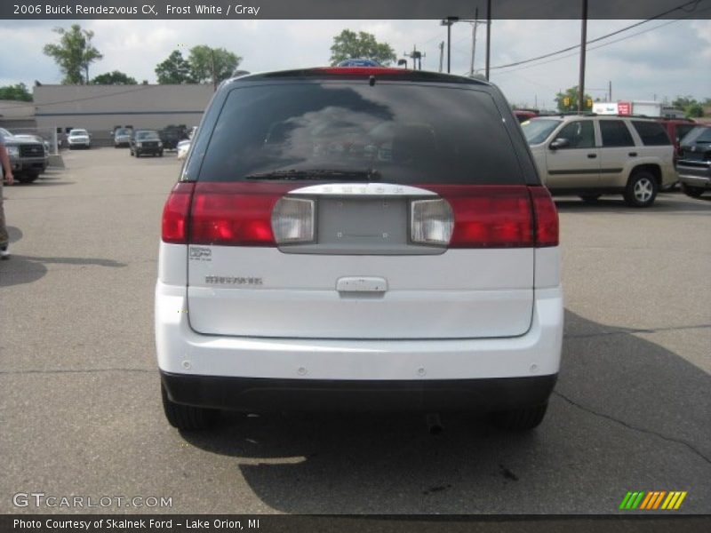 Frost White / Gray 2006 Buick Rendezvous CX