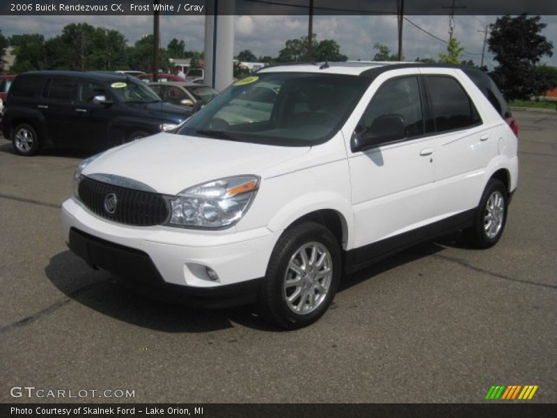 Frost White / Gray 2006 Buick Rendezvous CX