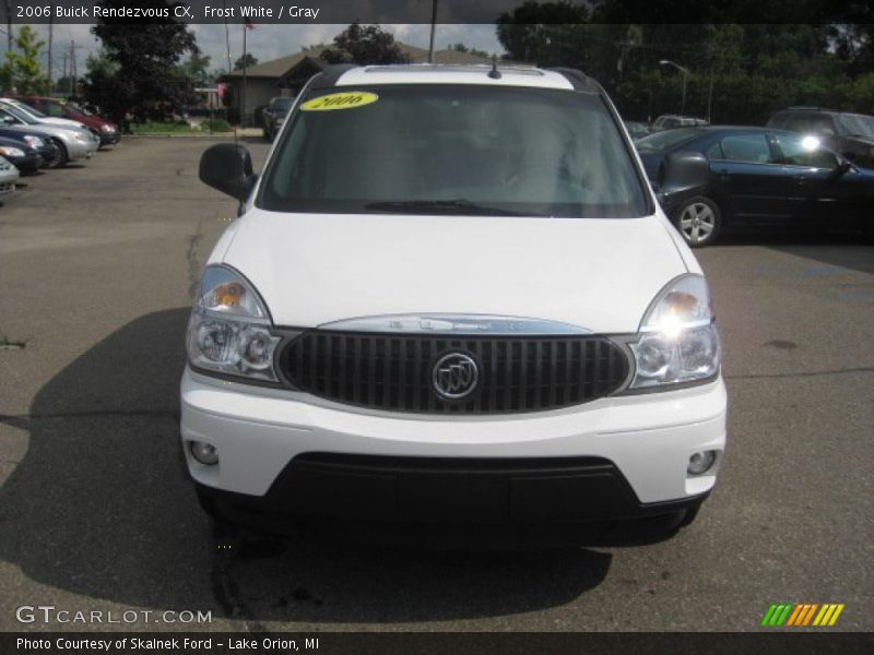 Frost White / Gray 2006 Buick Rendezvous CX