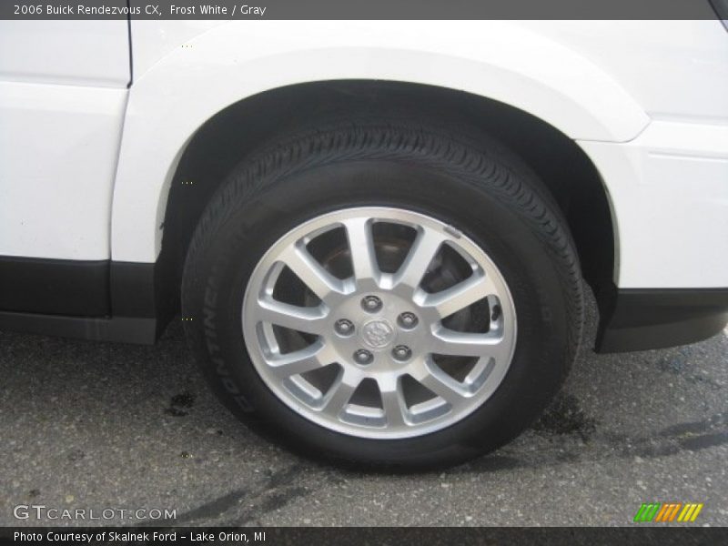 Frost White / Gray 2006 Buick Rendezvous CX