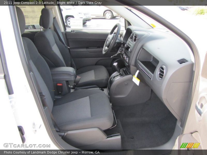 Bright White / Dark Slate Gray 2011 Jeep Compass 2.0 Latitude