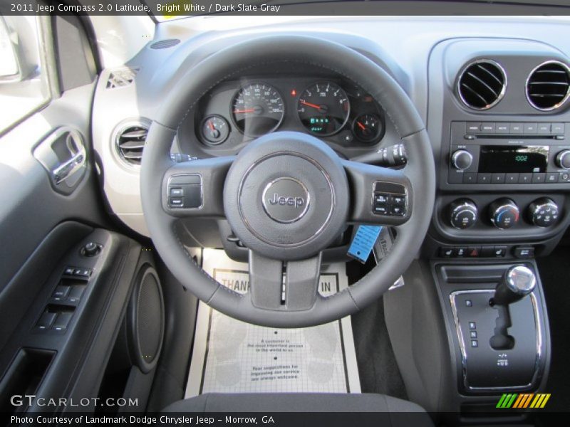 Bright White / Dark Slate Gray 2011 Jeep Compass 2.0 Latitude