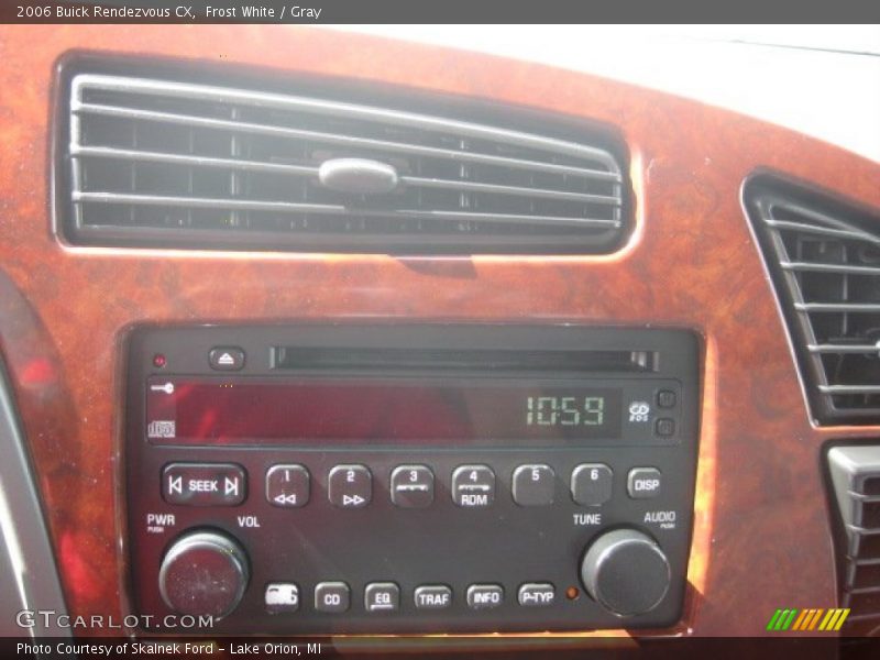 Frost White / Gray 2006 Buick Rendezvous CX