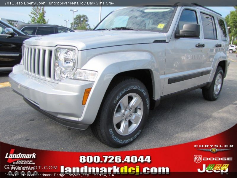 Bright Silver Metallic / Dark Slate Gray 2011 Jeep Liberty Sport