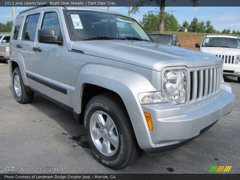Bright Silver Metallic / Dark Slate Gray 2011 Jeep Liberty Sport