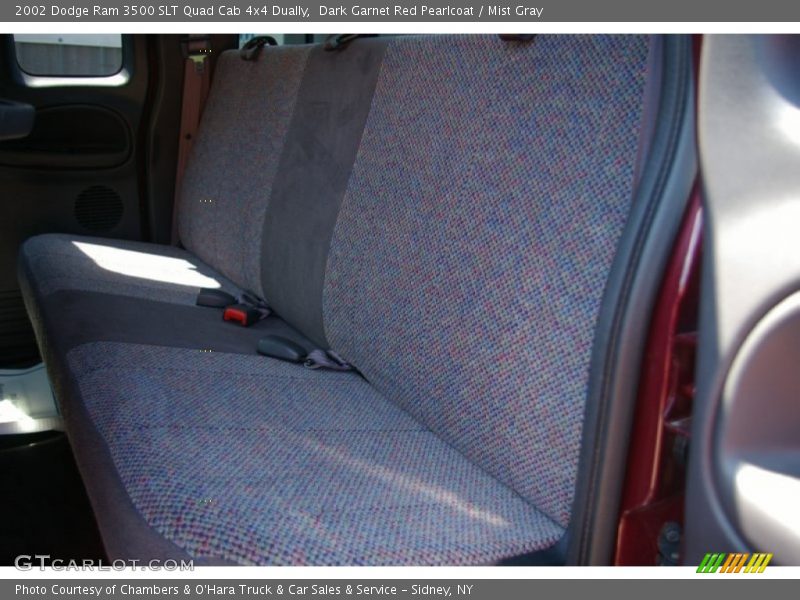 Dark Garnet Red Pearlcoat / Mist Gray 2002 Dodge Ram 3500 SLT Quad Cab 4x4 Dually