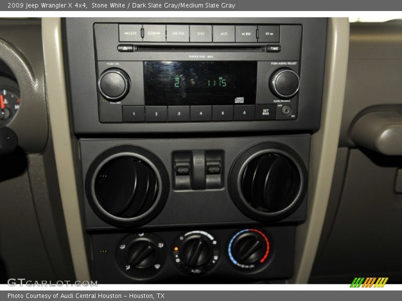 Stone White / Dark Slate Gray/Medium Slate Gray 2009 Jeep Wrangler X 4x4