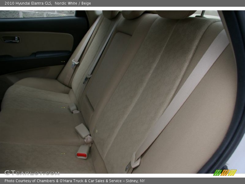 Nordic White / Beige 2010 Hyundai Elantra GLS